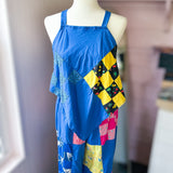 Boho Patchwork Handkerchief Hem Tank Top/ Loungewear