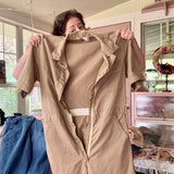 Upcycled Workwear Jumpsuit With Vintage Patchwork