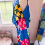 Boho Patchwork Handkerchief Hem Tank Top/ Loungewear