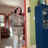 Upcycled Workwear Jumpsuit With Vintage Patchwork