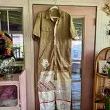 Upcycled Workwear Jumpsuit With Vintage Patchwork