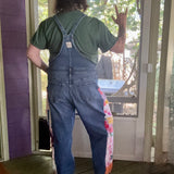 Upcycled Denim Patchwork Overalls