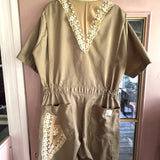 Upcycled Workwear Jumpsuit With Vintage Patchwork