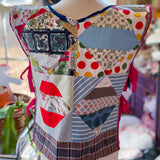 Sustainable Fashion Upcycled Vintage Patchwork Quilt Apron Vest
