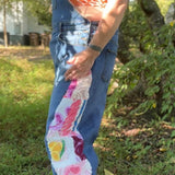 Upcycled Denim Patchwork Overalls