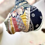 Western Boho Repurposed Shabby Chic Vintage Bandana Head Scarf