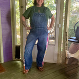 Upcycled Denim Patchwork Overalls