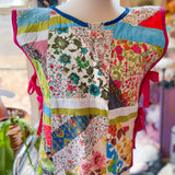 Sustainable Fashion Upcycled Vintage Patchwork Quilt Apron Vest