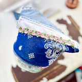 Western Boho Repurposed Shabby Chic Vintage Bandana Head Scarf