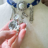 OOAK Boho Bandana Charm Necklace