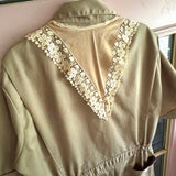 Upcycled Workwear Jumpsuit With Vintage Patchwork