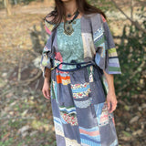 Patchwork Wrap blouse