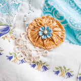 Sustainable Boho Repurposed Shabby Chic Vintage Bandana Head Scarf