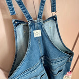 Upcycled Denim Patchwork Overalls