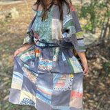 Patchwork Wrap blouse