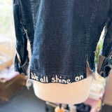 Shine On Upcycled Jean Jacket