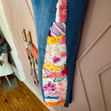 Upcycled Denim Patchwork Overalls