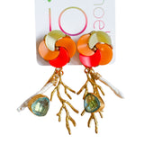 Colorful MCM Statement Gemstone Dangle Earrings