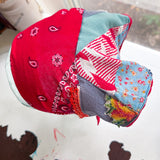 Western Boho Repurposed Shabby Chic Vintage Bandana Head Scarf