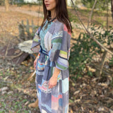 Patchwork Wrap blouse