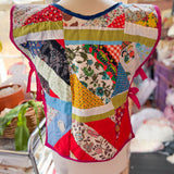 Sustainable Fashion Upcycled Vintage Patchwork Quilt Apron Vest