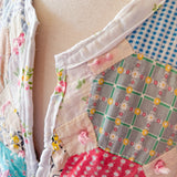 Repurposed Vintage Floral Patchwork Quilt Chore Coat