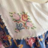 Boho Embroidered Flowy Tank OOAK