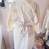 Embroidered Kimono Duster| Drawstring Kimono