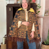 Vintage Tapestry Cape | 1960’s Style Cape