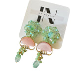 Whimsical Pastel Upcycled OOAK Dangle Earrings