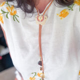 OOAK Bolo Butterfly Charm Necklace