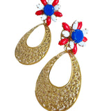 Fireworks Repurposed Vintage Earrings