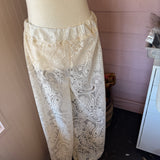 Boho Lace Side Split Lounge Pants/ Beach Cover Up