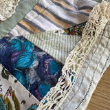 ‘60’s Fabric Patchwork Snap Front Scarf