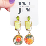 Whimsical Upcycled Vintage Dangle Earrings