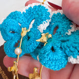 Floral Shabby Chic Dangle Earrings