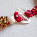 Bandana Charm Necklace/Wrap Bracelet One of a Kind