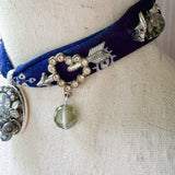 OOAK Boho Glam Bandana Charm Necklace