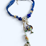 OOAK Boho Bandana Charm Necklace