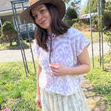 Boho Lilac Chenille Top