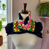 Granny Square Blanket Scarf Collar