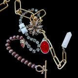 Eclectic Lariat Charm Necklace