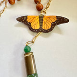 Whimsical Butterfly Charm Y Necklace