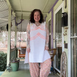 Boho Pastel Floral Bow Sleeveless Tunic