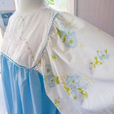Embroidered Flowy Babydoll  Dress, Kitten Embroidered Dress