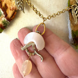 Removable Floral Tapestry Collar Necklace
