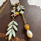 Asymmetrical Reworked Vintage Dangle Earrings