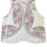 Heirloom Patchwork Quilt Vest | Double Wedding Ring Quilt Vest
