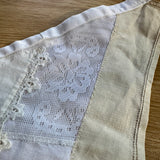 One of a Kind Vintage Patchwork Bandana Scarf | Shabby Chic Head Scarf | Upcycled Boho Neckerchief