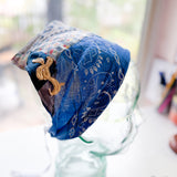 Western Boho Repurposed Shabby Chic Vintage Bandana Head Scarf
